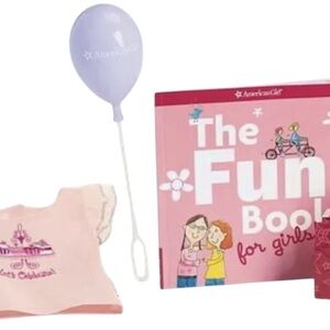 American Girl Birthday Party Goody Bag Doll Tee shirt Balloon Book Retired NIP